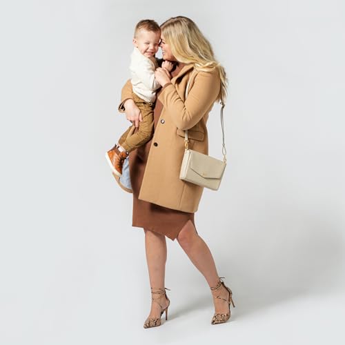 Freshly Picked Classic Crossbody Bag for Women - Stylish Handbag and Crossbody Purse Made with Premium Vegan Leather - color: Birch