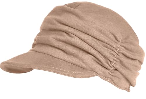 XYIYI Women Cancer Headwear Soft Chemo Beanie Baseball Cap - color: Khaki
