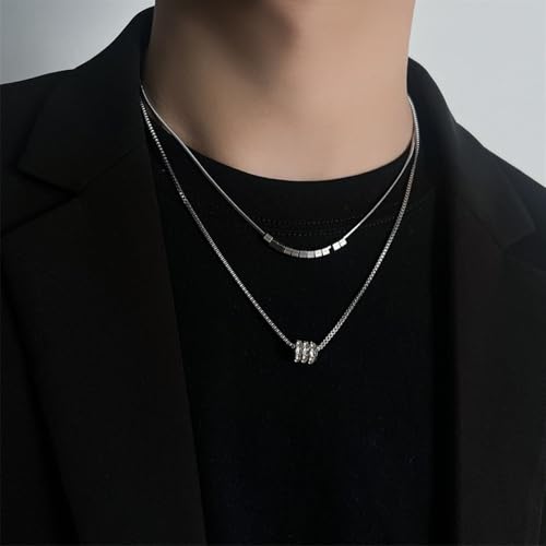 Gold Necklaces for Women Gifts - 14K Gold Plated Necklace for Women Necklaces for Her Tiny Fashion Jewelry for Teens，for Women Friends Jewelry Gifts，Necklace Gold Jewelry Birthday Gifts - style: Double layered diamond circle necklace