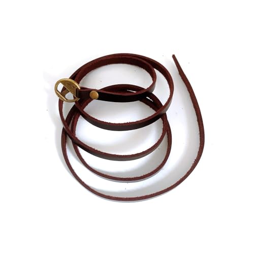 Rantanto Genuine Leather Wrap Bracelets Trendy Western Stackable Cuff Adjustable Boho Layered Bracelet Jewelry For Men Women - color: Coffee