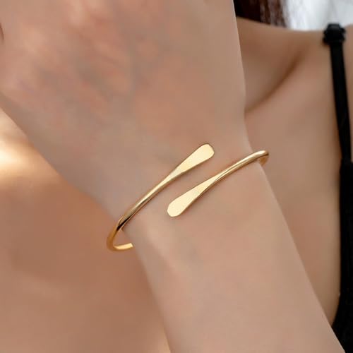 Frodete Arm Cuff Bracelet for Women Gold Upper Arm Jewelry Bangle Cuff Bracelets Starfish Shell Beach Jewelry Trendy Stuff Gifts - color: C1:arm cuff