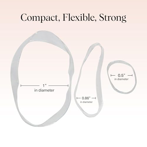 Kitsch Hair Ties No Damage for Kids, Teens and Women - Rubber Bands for Hair Styling | No Snag Hair Elastics | Daily Hair Accessories | Ideal Gifts for Women - 500pcs (Clear) - color: Clear, size: 500 Count (Pack of 5)