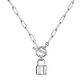 Turandoss 14K-Gold-Plated Necklaces for Women - Lock Evil Eye Medallion Vintage Coin Necklace Bee Sun Moon Shell Chain Necklace Layered Paperclip Chain Necklaces for Women Jewelry Gifts - style: "Triangle&Bar&Hammered Disc
