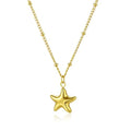 14K Gold Heart Necklace for Women Boho stainless steel waterproof Cute Dainty Love Pendant Necklaces for Women - color: Styie-2