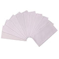 Vamqor 100% Cotton 10 Pack Fine Bandanas - color: Solid White