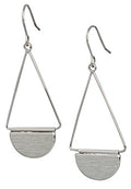 SPUNKYsoul Shield Paddle Earring Lightweight Statement Earrings | SPUNKYsoul Collection - style: Small Silver