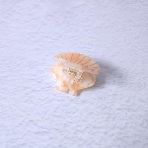 Shell Claw Clip,Acetate Hair Clips,Small Hair Clips for Women,Orange - color: Orange