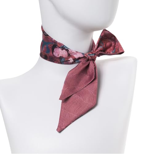 QIUTIMIY 4 Pack Purse Scarf Handbags Skinny Twill Hair Scarves Narrow Neck Scarf Band Women Fashion Accessories Bag Charms - color: Style 2-10