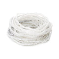 Fuqimanman2020 17Pcs Elastic Beaded Handmade Bracelets Bohemian Stackable Beaded Stretch Bracelets Colorful Rainbow Seed Beach Anket Bracelet Set Summer Jewelry for Women - color: White