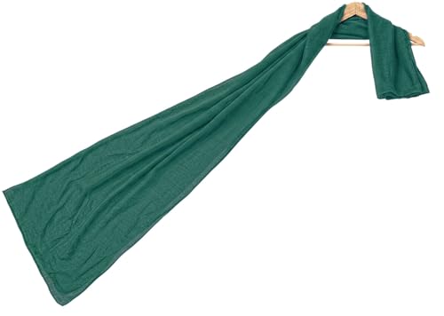 woogwin Women's Cotton Scarves Lady Light Soft Fashion Solid Scarf Wrap Shawl - color: Forestgreen