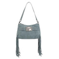 Montana West X Wrangler Hobo Bag for Women Fringe Western Shoulder Bag Vegan Suede Tassel Hippie Crossbody Bag