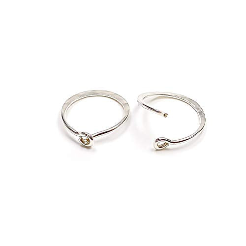 Hoop Earrings for Women, 14K Rose Gold FIlled, 20mm, Hammered Texture, Hoop Earrings Hypoallergenic Sensitive Ears, Hoop Earrings Set, Rose Gold Earrings Nickel Free - size: 12mm