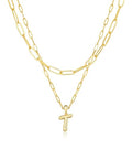 adoyi Dainty Heart Initial Necklaces 14K Gold Plated Layered Letter A-Z Pendant Necklace Stack Trendy Jewelry Birthday Valentines Gifts for Women Jewelry - color: Gold-Letter, style: T