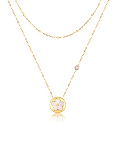 KSF Gold Lariat Necklace for Women Y Shaped Layered CZ Drop Chain | Y shaped necklace; Layered CZ detail; Long lariat style; Gift for her - color: Gold-6