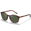 DUCO Women's Trendy Retro Round Acetate Polarized Sunglasses, UV400 99% Glare Block, Lightweight for Daily & Outdoor - color: 6. Tortoise Frame Green Lens