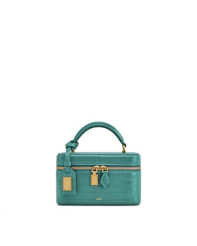 JW PEI Women's Cleo Box Shape Top Handle Bag - color: Green Croc