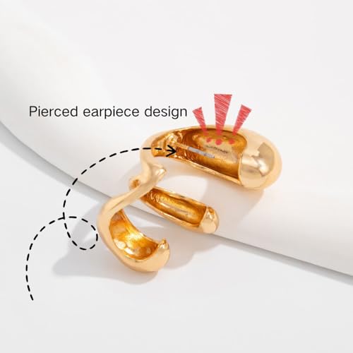 Ear Cuffs Non Piercing Earrings for Women Chunky Gold Ear Cuff Clip on Earrings Trendy Jewelry - style: style-A