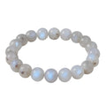 ANAYA AGATE Healing Crystal Bracelet for Women and Men – 8mm Round Beaded Bracelet for Men and Women – Unisex Stretchy Gemstone Bracelet for Healing and Protection - color: Moonstone
