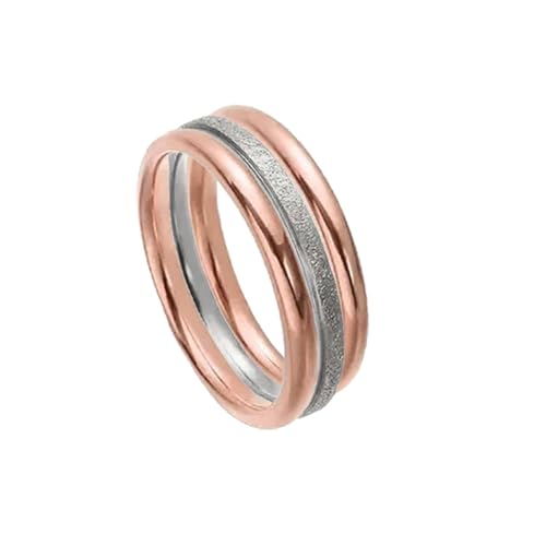 9 Pack Stackable Rings for Women - Dainty Titanium Steel Womens Ring, Silver, Gold, Rose Gold, Triple Band Design, Textured and Smooth Finish,Minimalist Thin Rings for Daily/Wedding/Party