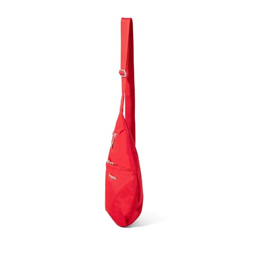 Baggallini Mini Sling - 12x7 Sling Crossbody Bag Backpack with Adjustable Shoulder Strap - color: Scarlet Red