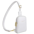 INICAT Women's Small Sling Bag, Lightweight Everyday Vegan Leather Crossbody Purse for Daily Essentials and Travel Light - color: White, size: Large