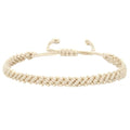 1/2Pcs Set Tibetan Rope Braided Rope String Adjustable Bracelet for Women Men Jewelry Handmade Bohemian Lucky Protection Bracelet Colorful - color: Beige