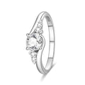 KUNSIR 925 Sterling Silver Rings Classic Cubic Zirconia Eternity Promise Statement Anniversary Wedding Bands Engagement Rings for Women Infinity Forever Love Ring Size 7-9 - style: Guardian Galaxy Ring