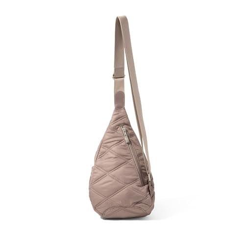 Baggallini Mini Sling - 12x7 Sling Crossbody Bag Backpack with Adjustable Shoulder Strap - color: Moonrock Quilt
