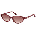 SOJOS Trendy Polarized Oval Sunglasses for Women Retro Chic 90s Shades Lightweight Sunnies SJ2656 - color: Red Frame Red Grading Lens