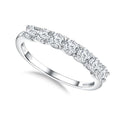 3.5mm Stackable Rings S925 Sterling Silver Created Birthstone & Cubic Zirconia Ring for Women Wedding Bands Anniversary Birthday Jewelry Size 6 to 10(with Box) - color: 04-Cubic Zirconia-Apr