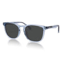 SOJOS Unisex Rounded Square Polarized Sunglasses TR90 Frame UV400 Protection Lightweight Retro for Women & Men - color: Blue/Grey