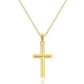 Cross Necklace for Women Gold Cross Necklaces for Women 14K Gold Cross Necklace for Womens Blend Beauty With Sentiment Dainty Gold Crosses Chain Pendant Necklaces for Womens 20/25mm - size: 25MM