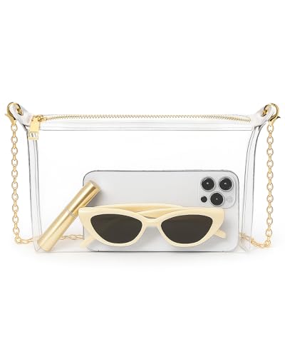 HULISEN Clear Bag for Stadium Events, Clear Purses for Women Stadium Crossbody, Transparent Handbag for Concerts & Sports Fan - style: A17