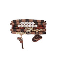 Fuqimanman2020 Boho Western Cowgirl Howdy Stackable Beaded Bracelet Set for Women Western Country Hat Boot Charms Polymer Clay Beads Bracelets Country Concert Rodeo Jewelry Gift - color: Style 2 Brown Hat