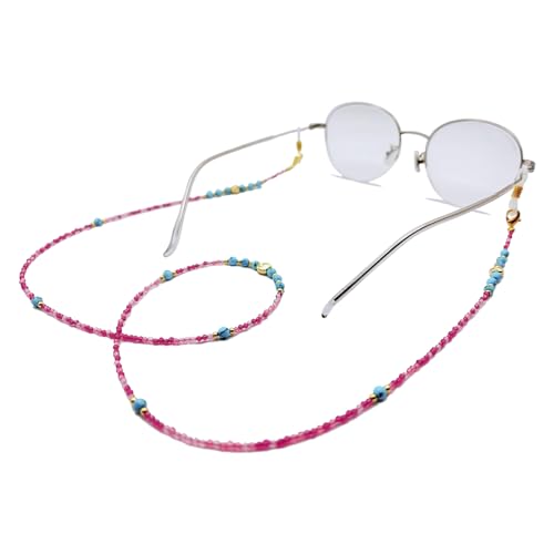 Damanse Beaded Glasses Chain,Eyeglass & Sunglass Strap For Women Stylish - color: Turquoise Design