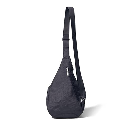 Baggallini Mini Sling - 12x7 Sling Crossbody Bag Backpack with Adjustable Shoulder Strap - color: French Navy