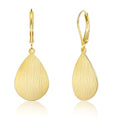 14K Gold Dangle Earrings for Women，Lightweight Circle Disc Coin Geometric Flat Brushed Drop Earrings, Hypoallergenic Leverback Earrings Jewelry - color: 14K Gold