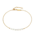 MEVECCO Women Gold Anklet Boho Delicate Handmade 18k Gold Plated Dainty Beach Pearl Foot Chain Ankle Bracelet Adjustable Wafer Anklet for Women ANK-Pearl