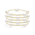Elegance 11 designs 10mm Crystal White Pearl Blessing Bracelet - style: style-5pcs