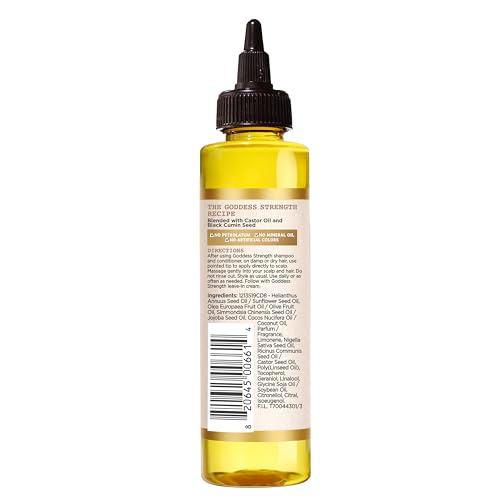 Carol's Daughter Goddess Strength 7 Oil Blend Scalp and Hair Oil for Waves, Coils and Curls, Hair Treatment with Castor Oil, 4.2 Fl Oz (Pack of 6) - size: 4.2 Fl Oz (Pack of 6)