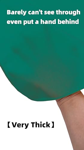 100% Cotton Bandana 27x27 Large Solid Head Scarf for Men Women Thick Opaque Reusable Wrapping Cloth Gift & Lunch - color: Teal Green Single