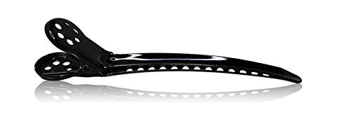 Framar Black Tight Tension Clips For Hair - Set of 4 Professional Hair Clips – Metal Hair Clips for Styling, Stylist Supplies, Hairclips, Hairstylist Essentials - Extra Tight & Durable - color: Black