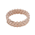 Caiyao Bohemia Multilayer Glass Beaded Charm Bracelets Handmade Resin Beads Stackable Wrap Bracelet Layered Open Cuff Bnagles for Women Holiday Vacation Boho Jewelry Gifts - color: White