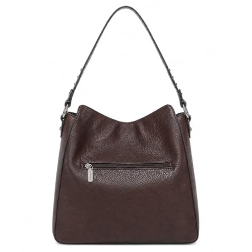 Montana West Hobo Bag for Women Crossbody Purse and Handbags Ladies Chic Shoulder Bags - color: Coffee