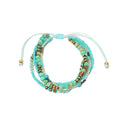 Fuqimanman2020 Boho Braided Beaded Ankle Bracelets Handmade Adjustable Beach Wrap Bracelet Draw String Anklets Bracelets Gifts for Women - color: Turquoise A
