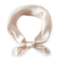 Ciormis 100% Mulberry Silk Scarf-Women's 21''/27''Square Silk Hair Head Scarf Neckerchief with Gift Packaged - color: 21''x 21''-style 06-champagne