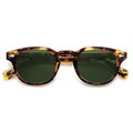 SOJOS Retro Small Round Sunglasses for Men Women Trendy Circle Style UV400 Lenses Unisex Sun Glasses SJ2251 - color: Tortoise/Dark Green