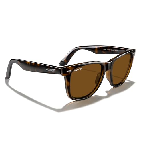 MERRY'S Classic Square Shape Polarized Sunglasses for Womens Mens Retro Designer UV400 Sun Glasses S6140 - color: Leopard Frame/Brown Lens