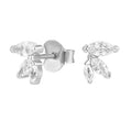PAVOI 14K Gold Plated Dainty Stud Earrings for Women - 925 Sterling Silver Posts Earrings with Cubic Zirconia - Celestial Lightning Bolt, Moon, Star, and Flower Gold Jewelry Gifts - style: Constellation