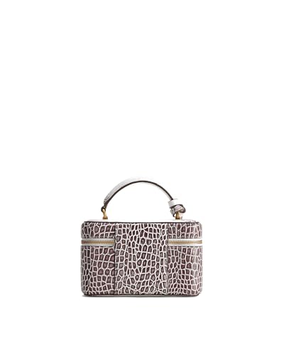 JW PEI Women's Cleo Box Shape Top Handle Bag - color: White Croc